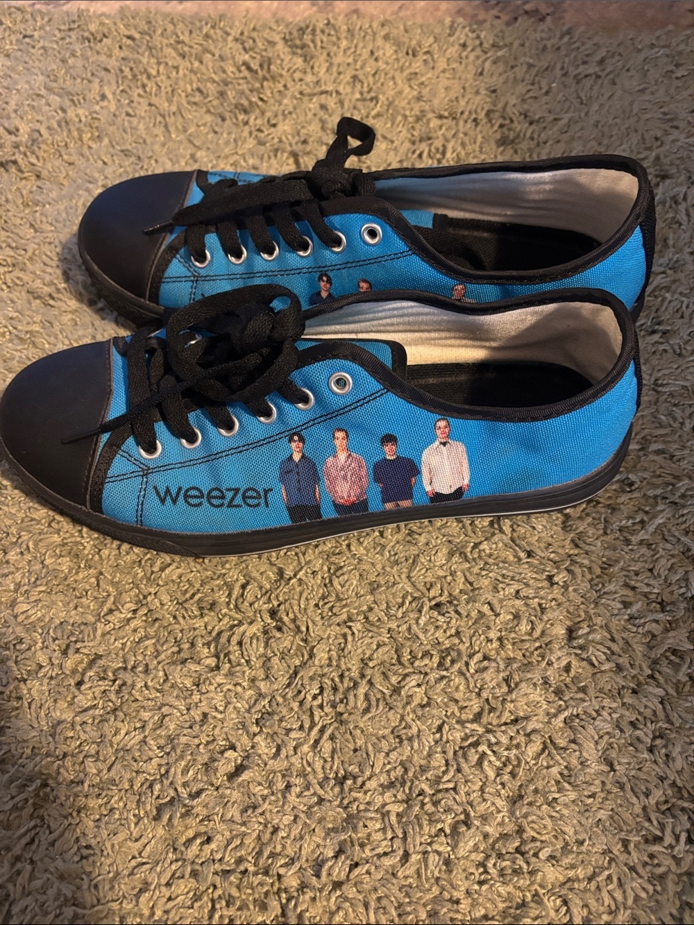 Weezer Low Top Sneakers Shoes Converse Style Rock Band Merch Sneakers